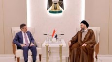 خلال لقاء في بغداد..الحكيم للقائم بأعمال أميركا ستيفن فاجن: ضرورة حصر السلاح وفق التوقيتات العراقية